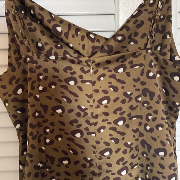 Cheetah Print Cowl Neck Dress - Picture 3 of 3